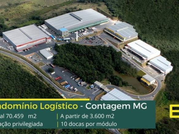 Galpão Locação Contagem MG - Centro Logístico VM5. Aluguel de galpões logísticos em Contagem MG com segurança 24 horas, docas, amplo pátio