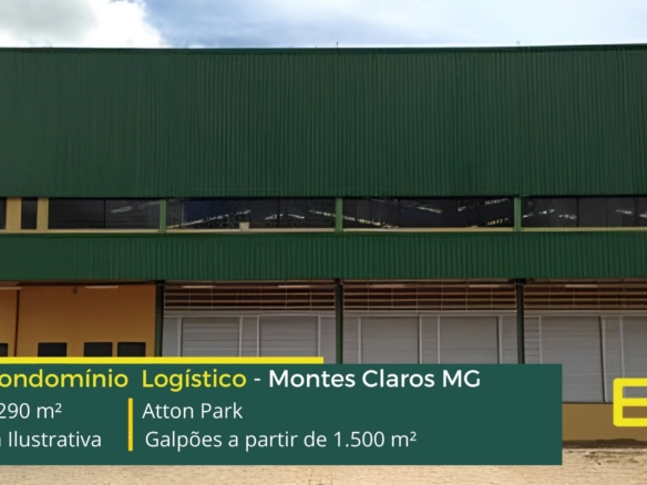 Aluguel de Galpões em Montes Claros - Atton Park. Galpão para alugar em Montes Claros MG com portaria e segurança, docas e amplo pátio