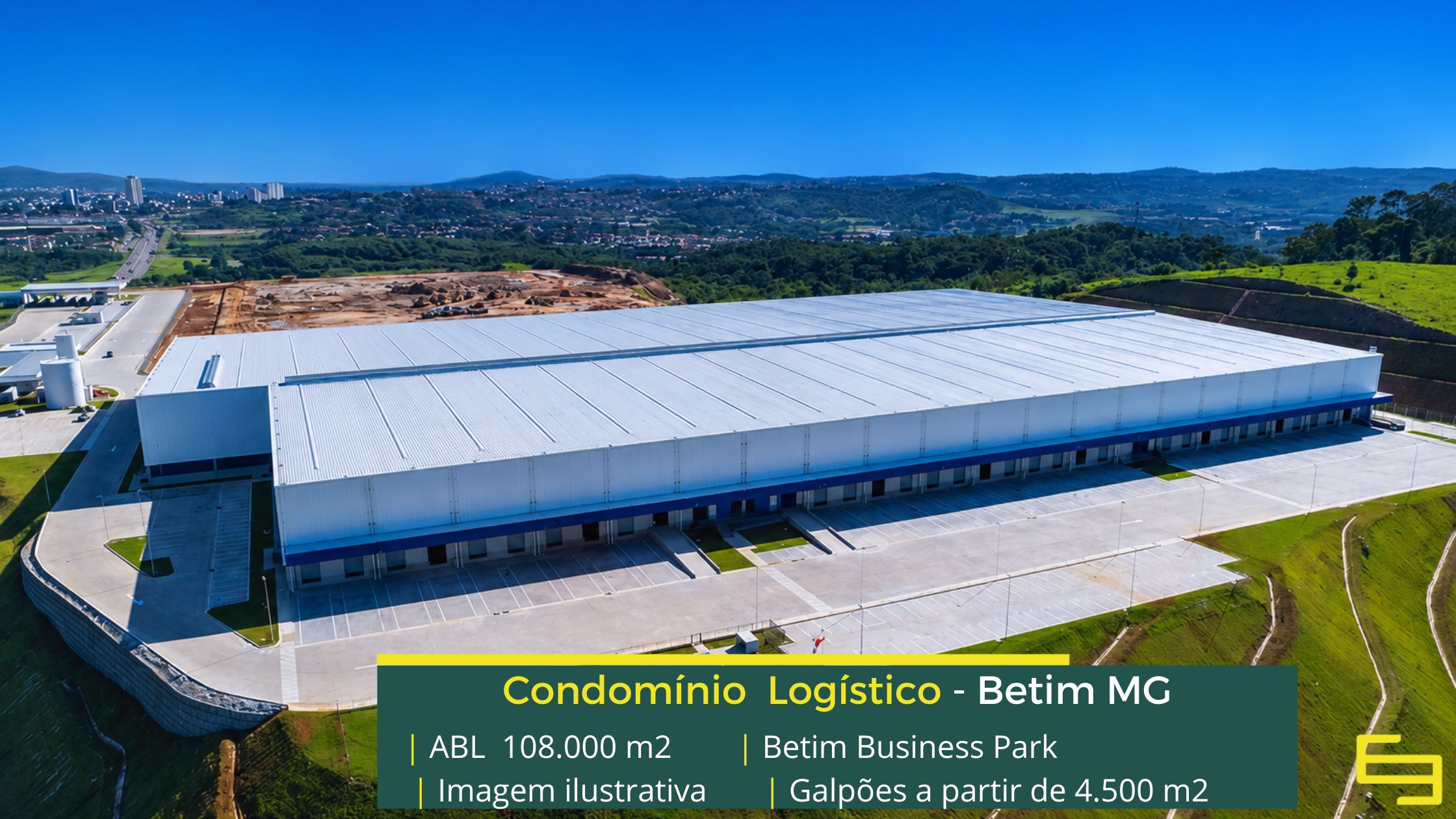 Betim Business Park Galpão Para Alugar em Betim MG - Betim Business Park. Aluguel de galpões em Betim a partir de 4000 m2, com docas, altura de 12 metros,