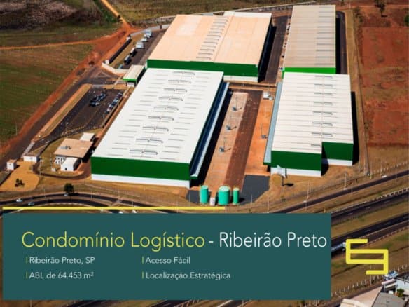 Galpão Para Alugar em Ribeirão Preto - GLP Ribeirão Preto. Galpões com Pé-direito de 12 metros, docas. Piso de concreto nivelado a laser.