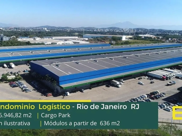 Galpão Alugar Rio de janeiro RJ - Cargo Park. Aluguel de galpões no Rio de Janeiro a partir de 636 m², altura de 12 metros, docas e segurança