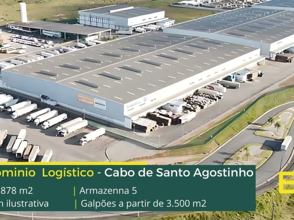 Galpão para alugar em Cabo de Santo Agostinho. Condomínio Logístico Armazenna 5. Docas para carga e descarga, portaria e segurança 24 hs
