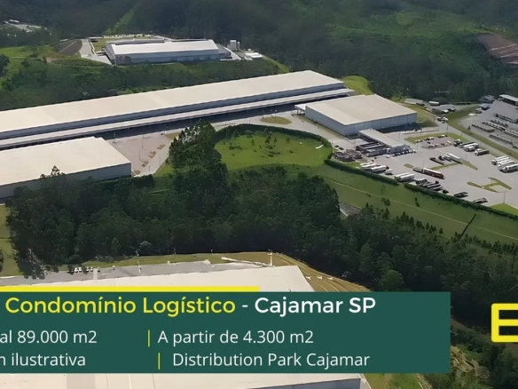 Aluguel de Galpão Logístico em Cajamar SP - DP Cajamar. Condomínio logístico, portaria e segurança, docas, altura de 12 metros