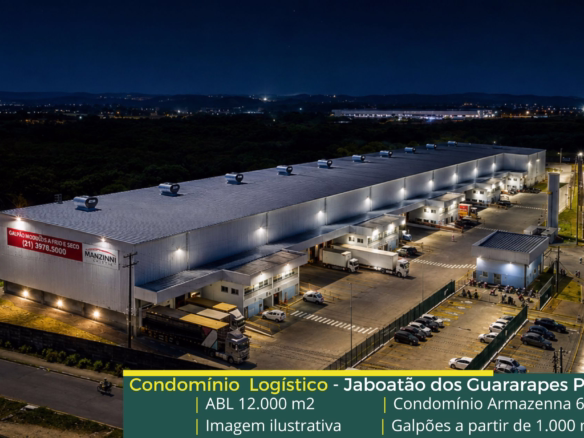 Galpão para locação em Jaboatão dos Guararapes ideal para operações logísticas, com estrutura moderna e localização privilegiada.