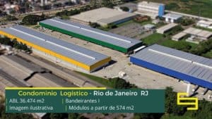 Galpão Para Alugar Rio de Janeiro - Bandeirantes Business Park Módulos a partir de 547 m2, docas, pátio. Portaria e Segurança Armada