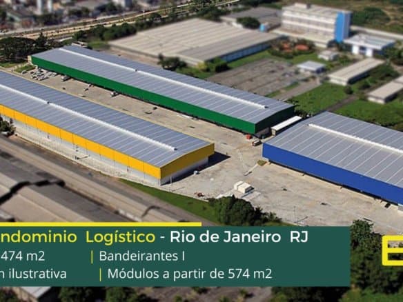 Galpão Para Alugar Rio de Janeiro - Bandeirantes Business Park Módulos a partir de 547 m2, docas, pátio. Portaria e Segurança Armada