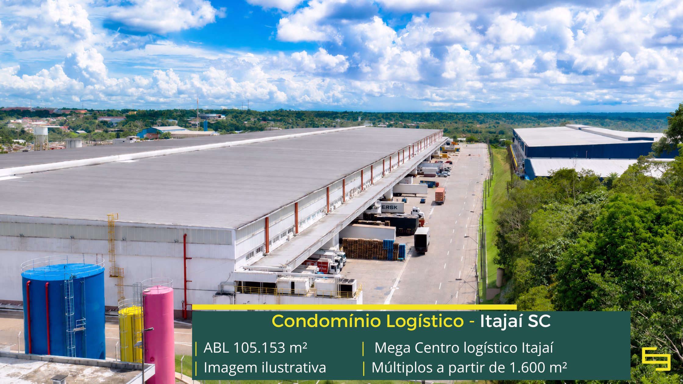 Locação de galpão em Manaus AM Distribution Park Manaus I em Manaus AM: locação de galpão em Manaus AM com 105.153 m² de ABL, 200 docas, pé-direito de 12 m e piso de 5 t/m².