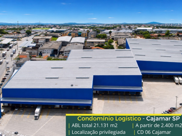 Aluguel de Galpão em Cajamar SP – CD 6 CAJAMAR. com acesso à Rodovia Anhanguera. Docas, altura de 12 metros e além disso portaria 24 horas