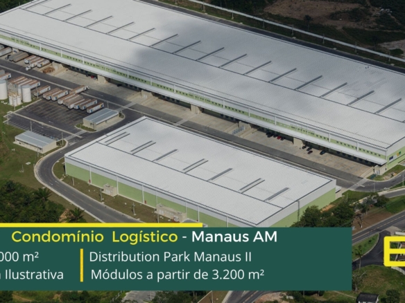 Galpão para alugar em Manaus - Distribution Park Manaus II. Aluguel de galpões em Manaus com portaria e segurança 24 horas, CFTV e docas