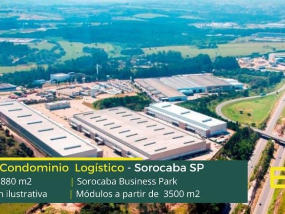 Aluguel de Galpão em Sorocaba SP - Sorocaba Business Park. Galpões em Sorocaba SP com altura de 12 metros. docas, segurança 24 horas