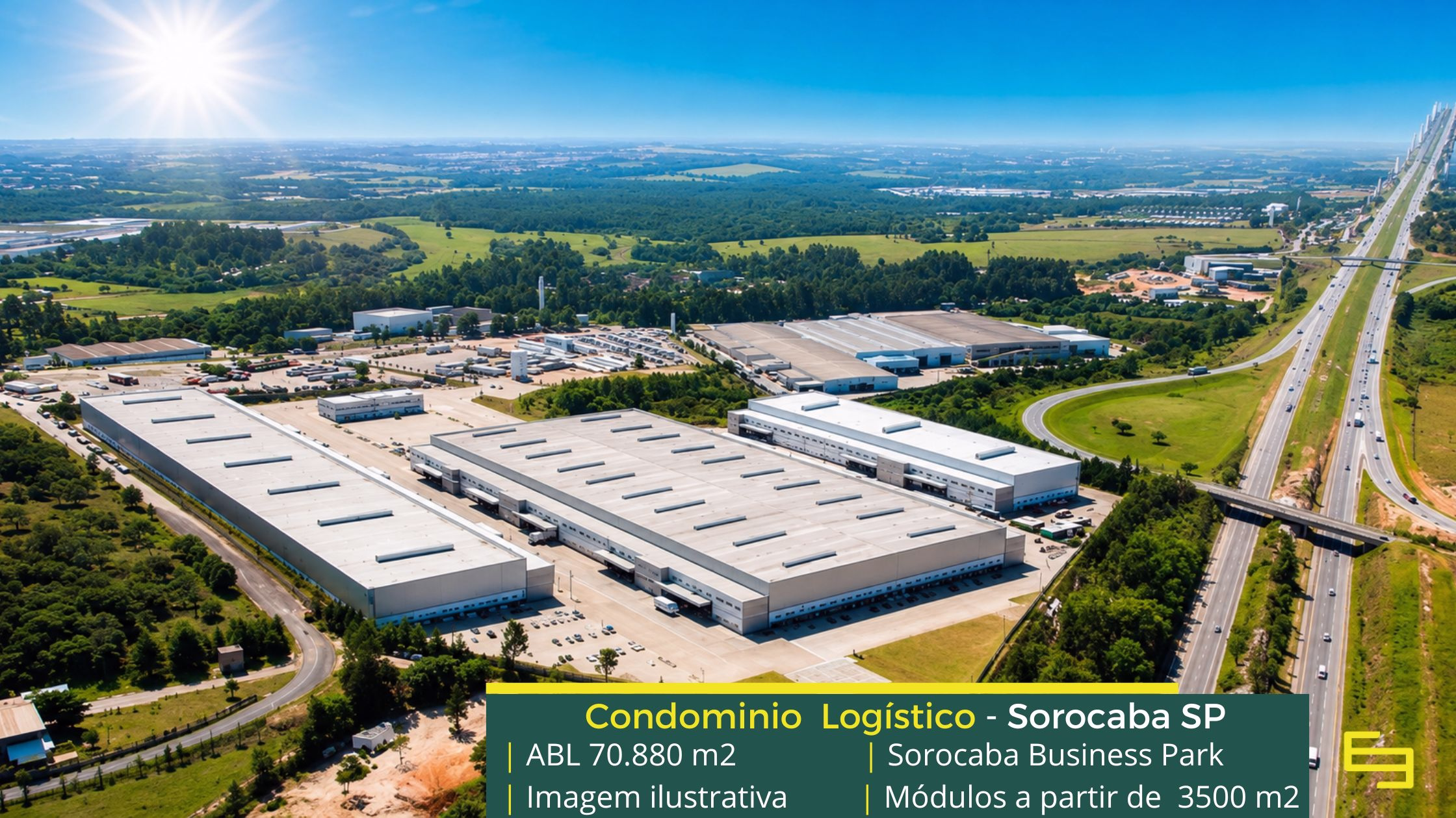 Galpão para alugar em Sorocaba SP (1) Aluguel de Galpão em Sorocaba SP - Sorocaba Business Park. Galpões em Sorocaba SP com altura de 12 metros. docas, segurança 24 horas