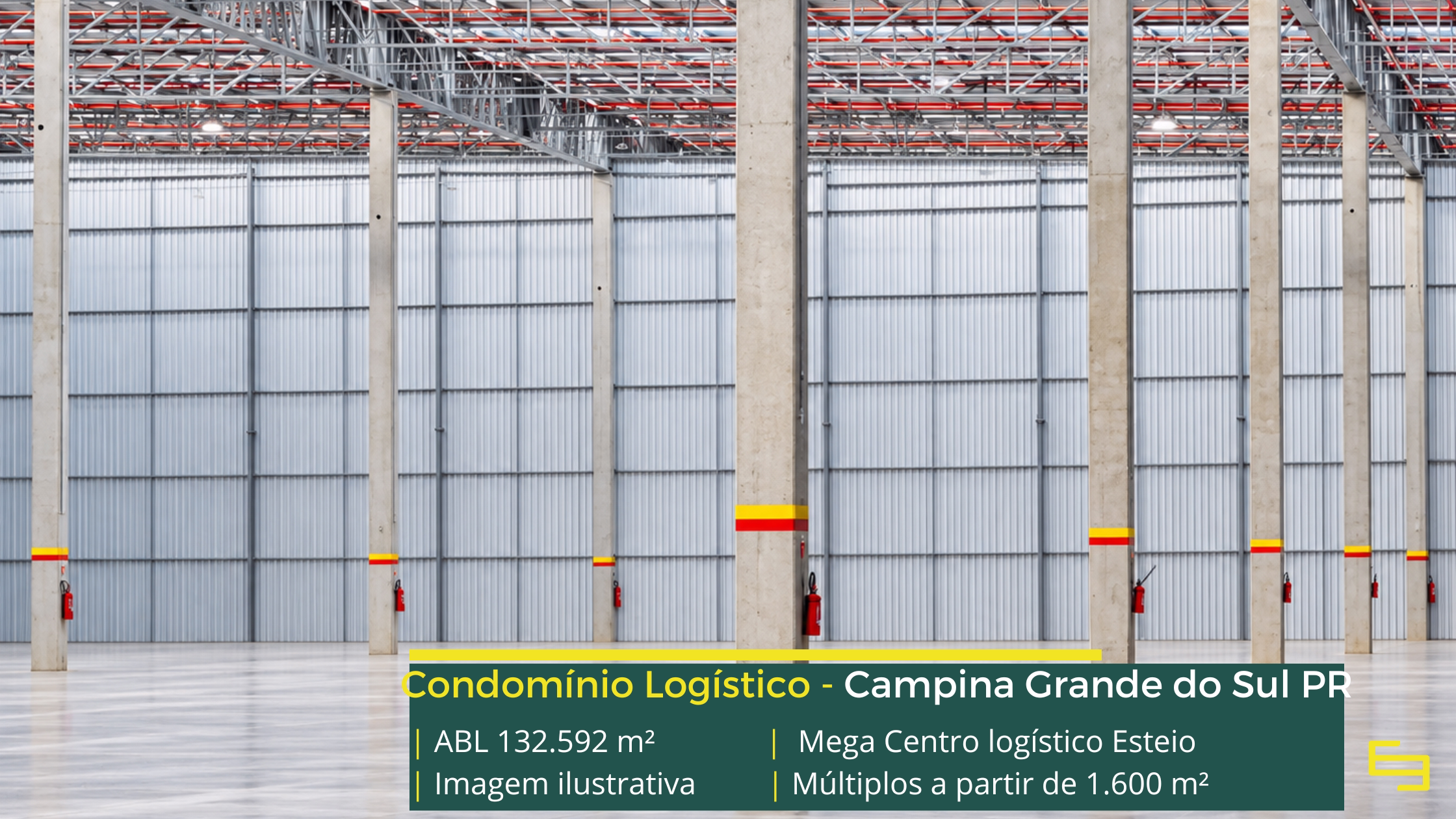 Mega Centro Logístico Curitiba: centro logístico em Campina Grande do Sul PR, com módulos a partir de 1.600 m² e piso para 6 t/m².