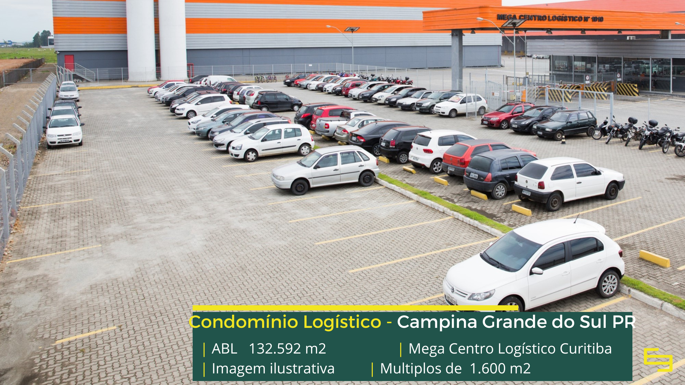 Aluguel de galpão em Campina Grande do Sul - Mega Curitiba. Galpões em Curitiba PR em condomínio com portaria 24 horas, docas, altura de 12 m