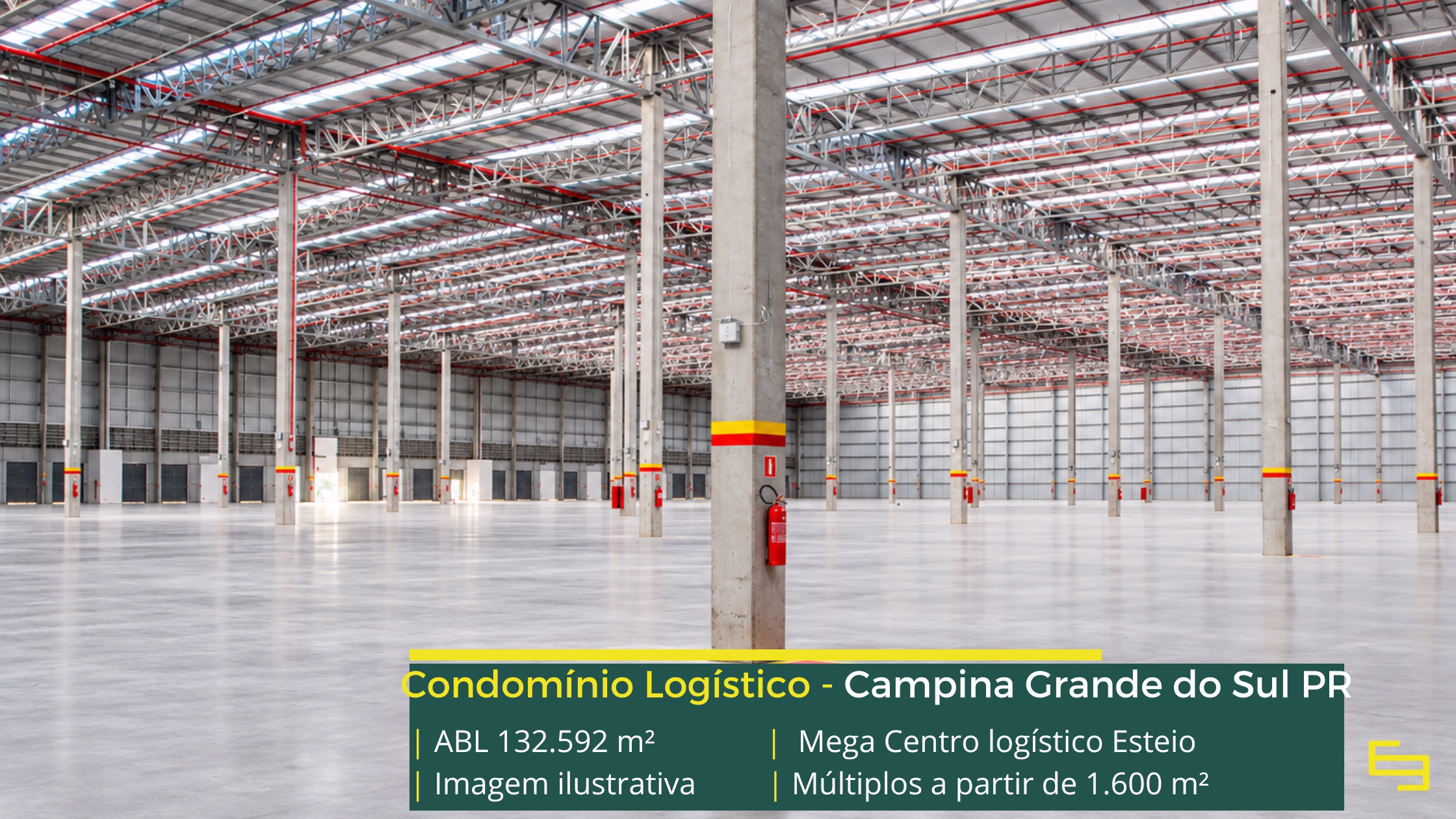 Mega Centro Logístico Curitiba: centro logístico em Campina Grande do Sul PR, com módulos a partir de 1.600 m² e piso para 6 t/m².