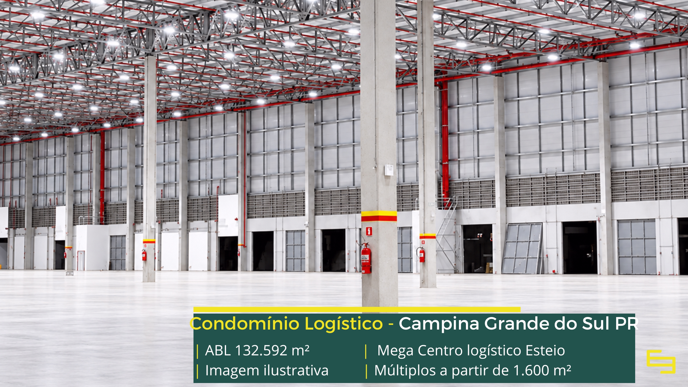 Mega Centro Logístico Curitiba: centro logístico em Campina Grande do Sul PR, com módulos a partir de 1.600 m² e piso para 6 t/m².