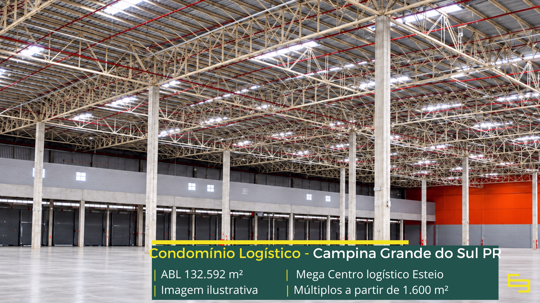 Mega Centro Logístico Curitiba: centro logístico em Campina Grande do Sul PR, com módulos a partir de 1.600 m² e piso para 6 t/m².