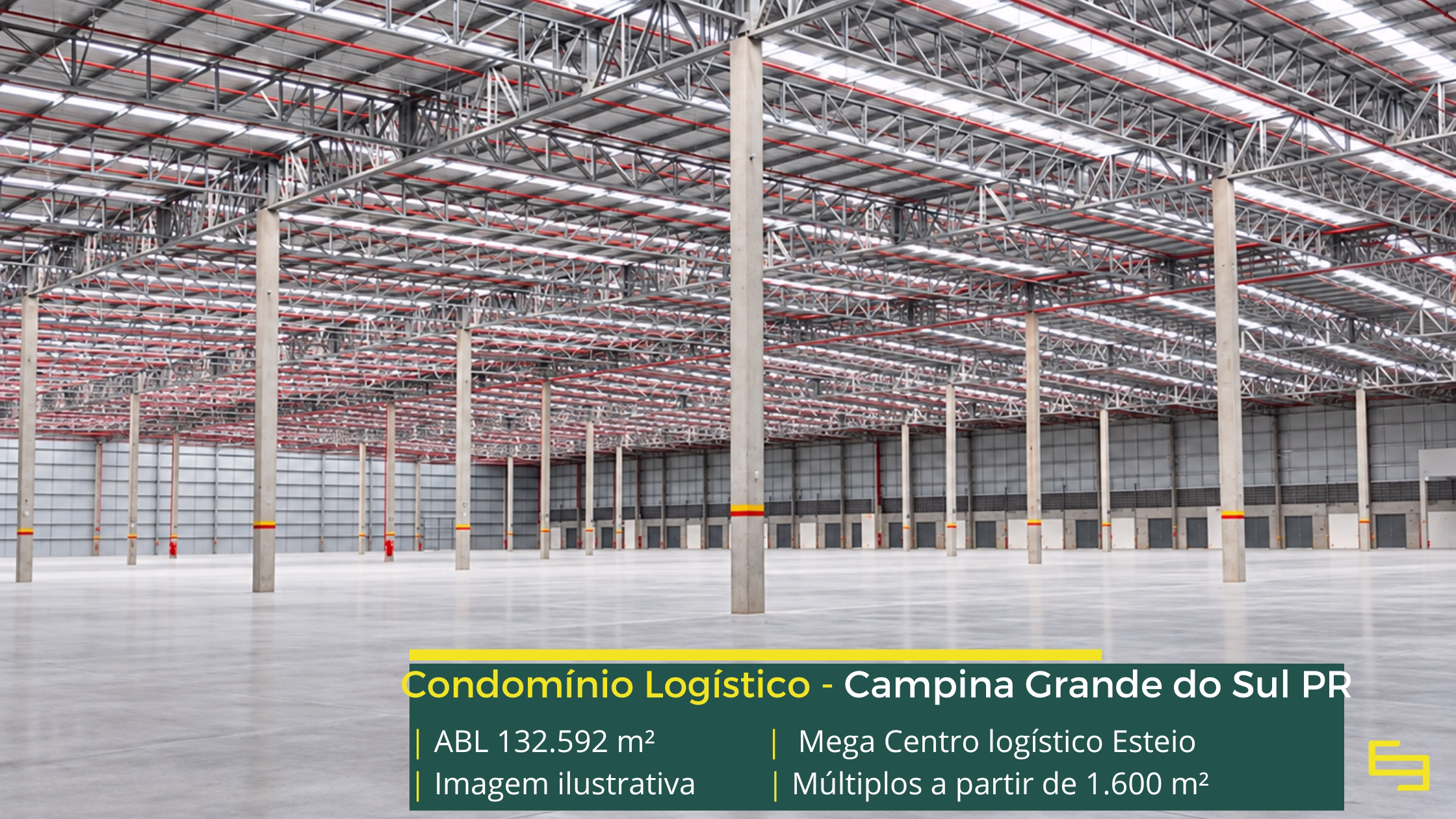 Mega Centro Logístico Curitiba: centro logístico em Campina Grande do Sul PR, com módulos a partir de 1.600 m² e piso para 6 t/m².