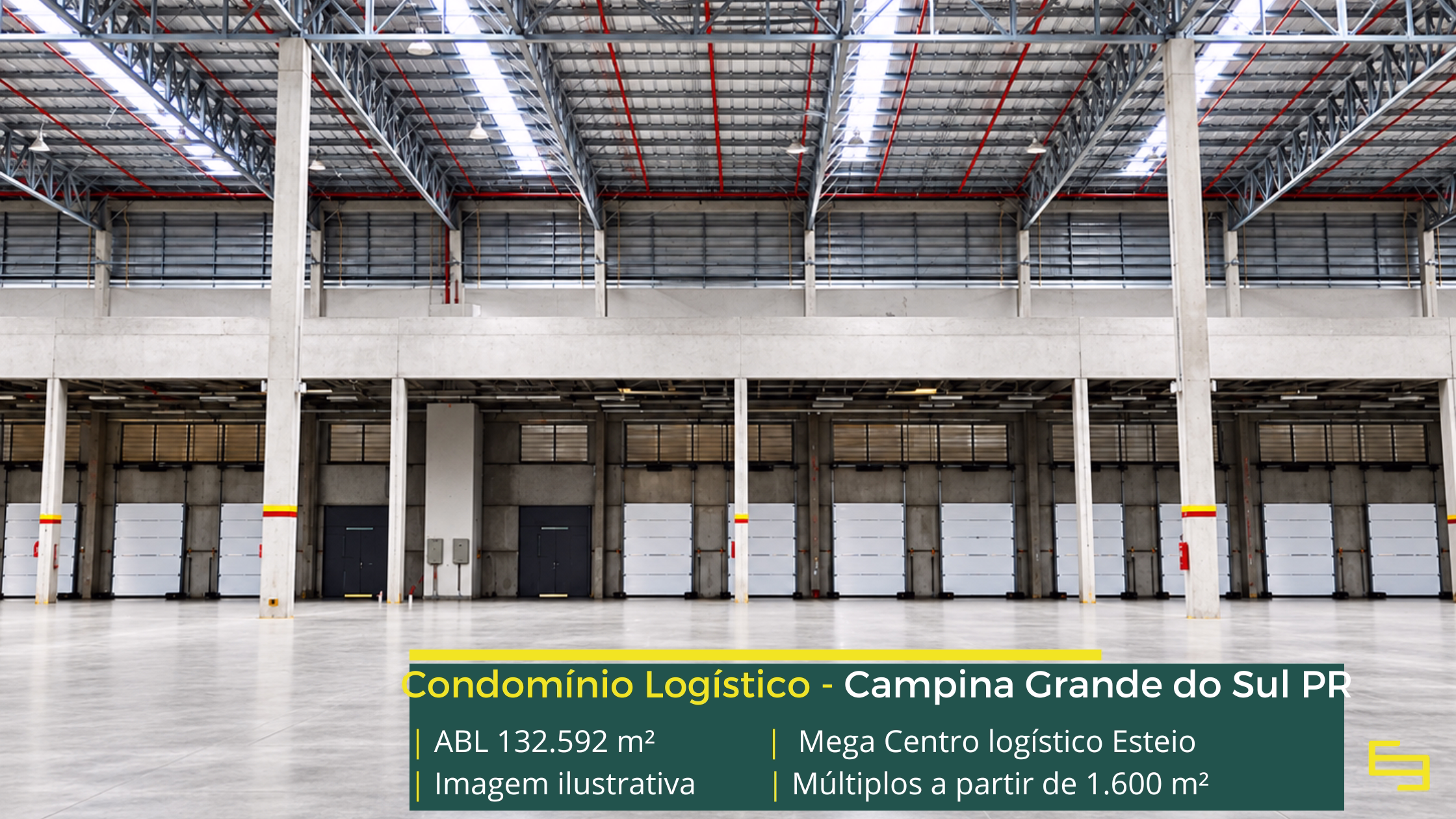 Mega Centro Logístico Curitiba: centro logístico em Campina Grande do Sul PR, com módulos a partir de 1.600 m² e piso para 6 t/m².