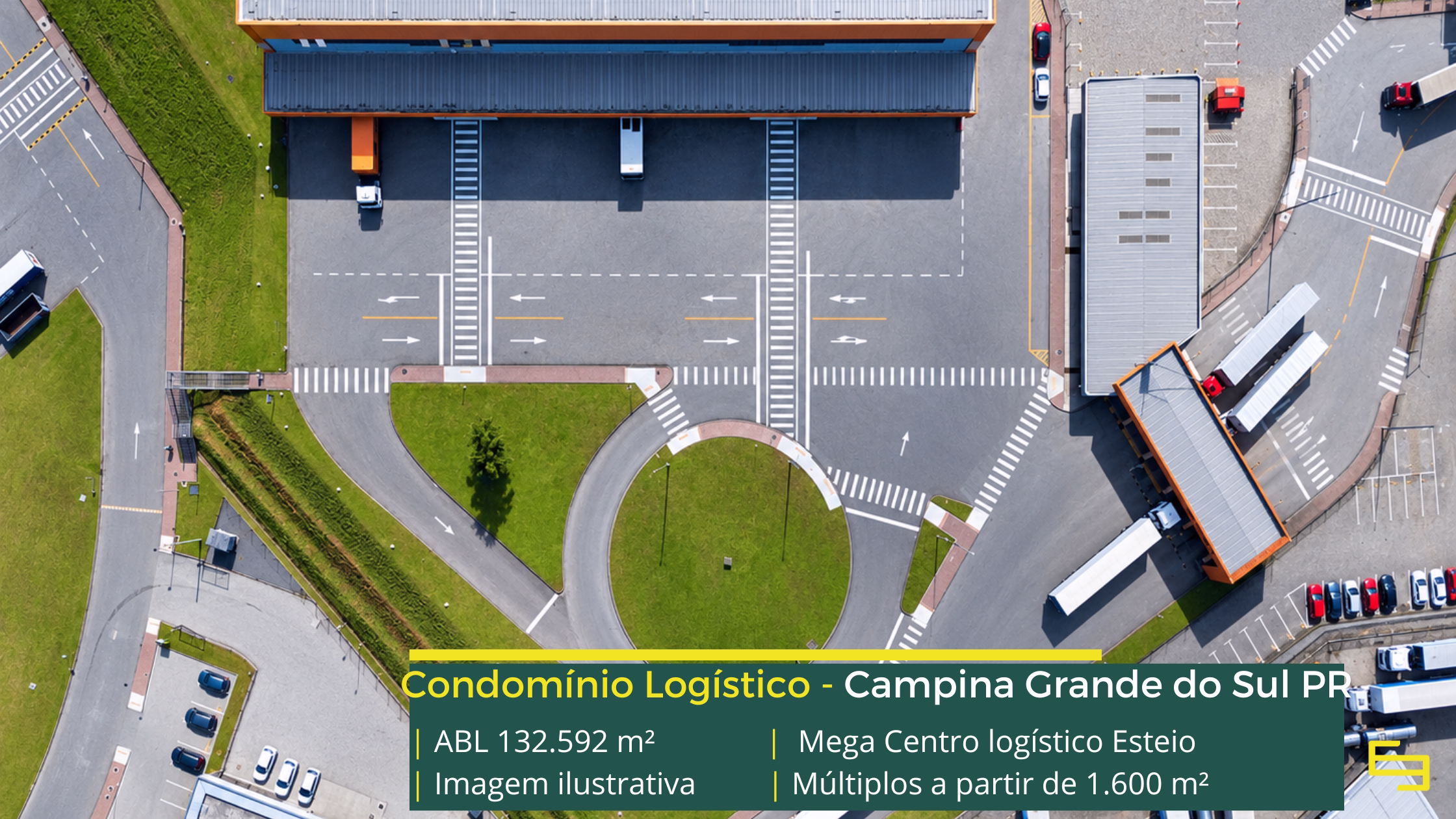 Mega Centro Logístico Curitiba: centro logístico em Campina Grande do Sul PR, com módulos a partir de 1.600 m² e piso para 6 t/m².