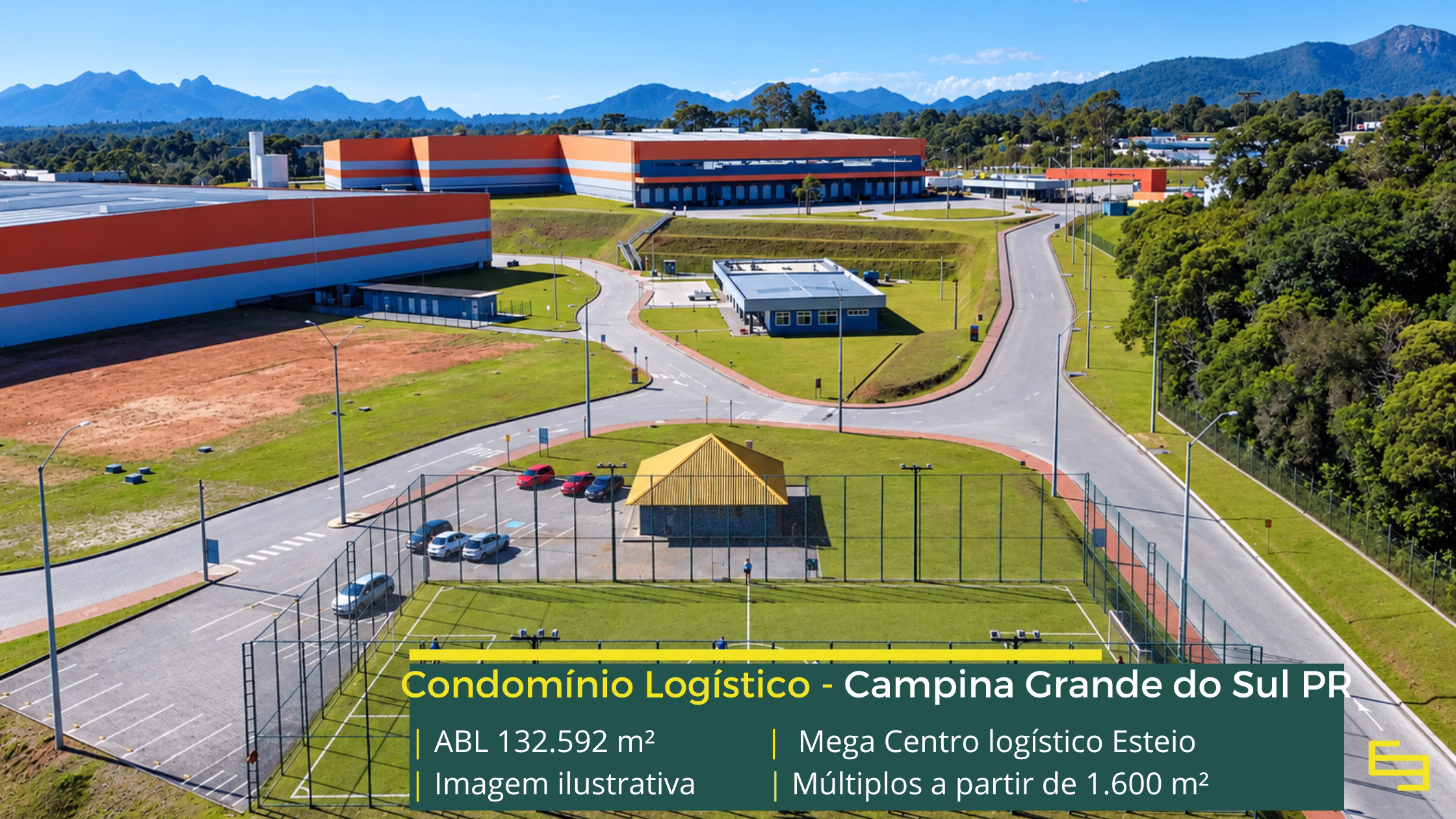 Mega Centro Logístico Curitiba: centro logístico em Campina Grande do Sul PR, com módulos a partir de 1.600 m² e piso para 6 t/m².