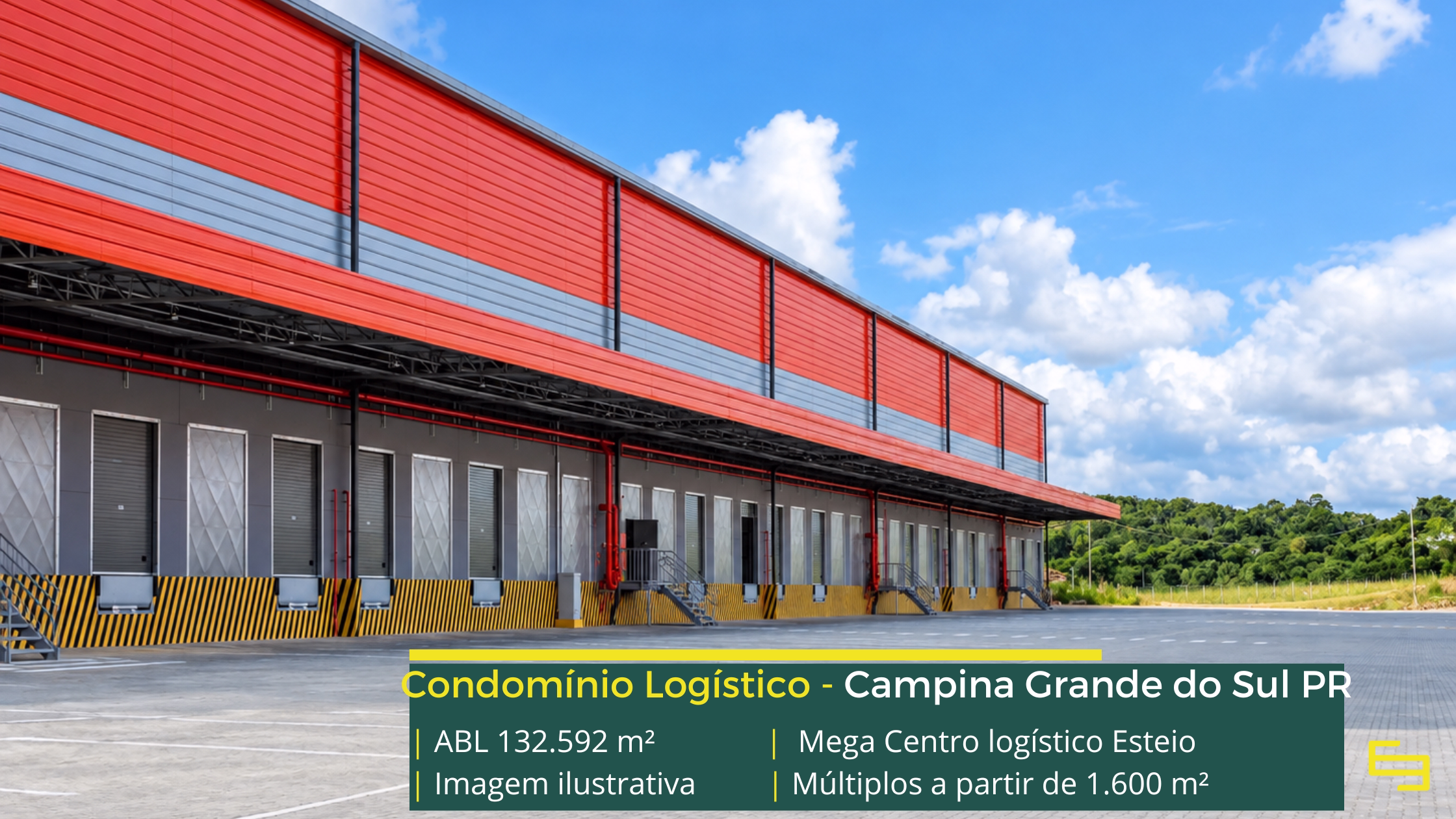Mega Centro Logístico Curitiba: centro logístico em Campina Grande do Sul PR, com módulos a partir de 1.600 m² e piso para 6 t/m².