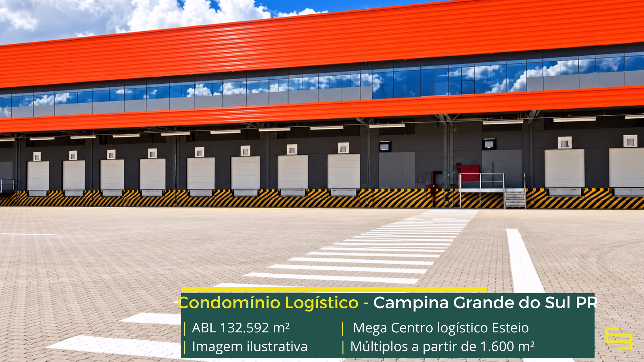 Mega Centro Logístico Curitiba: centro logístico em Campina Grande do Sul PR, com módulos a partir de 1.600 m² e piso para 6 t/m².