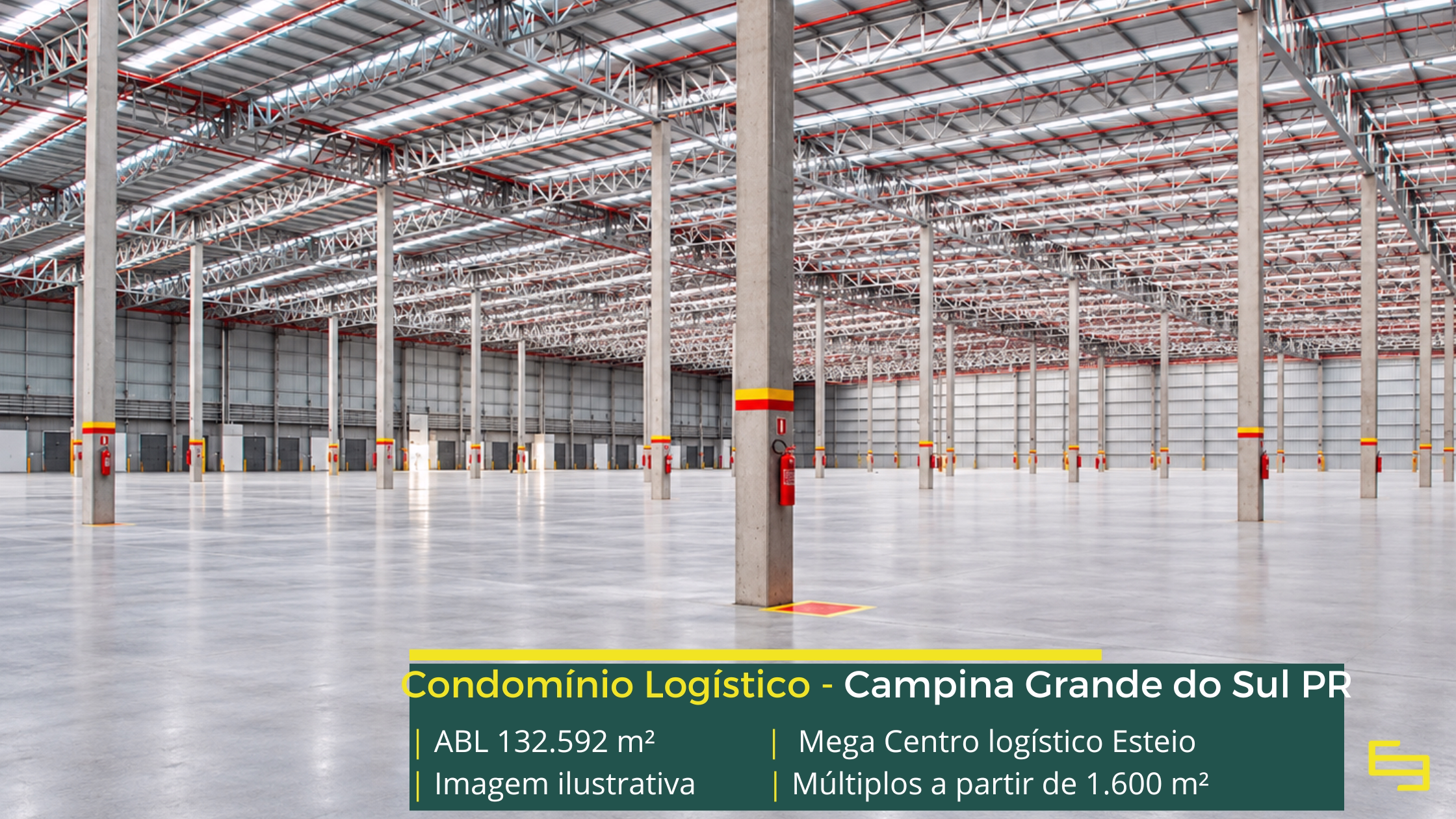 Mega Centro Logístico Curitiba: centro logístico em Campina Grande do Sul PR, com módulos a partir de 1.600 m² e piso para 6 t/m².