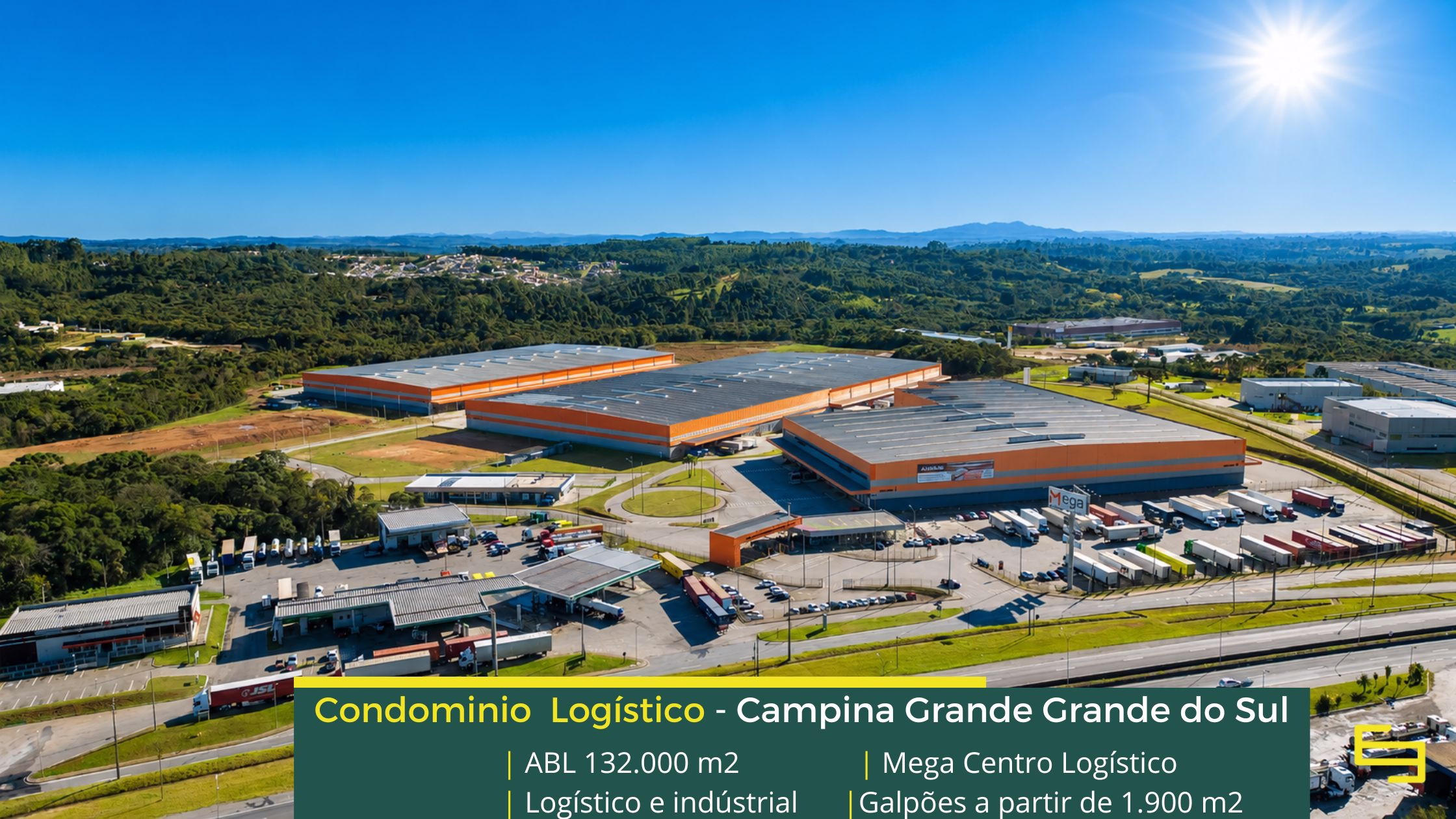 Galpão para alugar em Campina Grande do sul (1) Aluguel de galpão em Campina Grande do Sul - Mega Curitiba. Galpões em Curitiba PR em condomínio com portaria 24 horas, docas, altura de 12 m