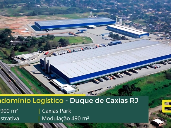 Galpões em Duque de Caxias – Caxias Park. Galpão para alugar em Duque de Caxias RJ com Portaria e segurança 24 horas. Docas, piso industrial