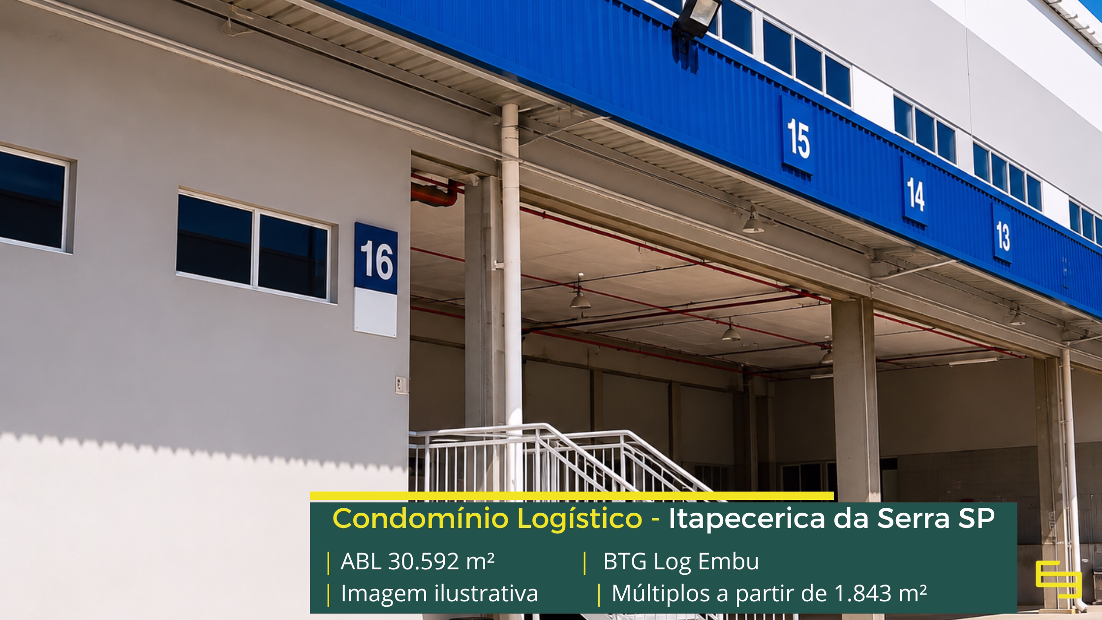 Aluguel de galpões em Itapecerica Aluguel de galpões em Itapecerica da Serra com infraestrutura moderna, módulos flexíveis e localização estratégica para sua operação.