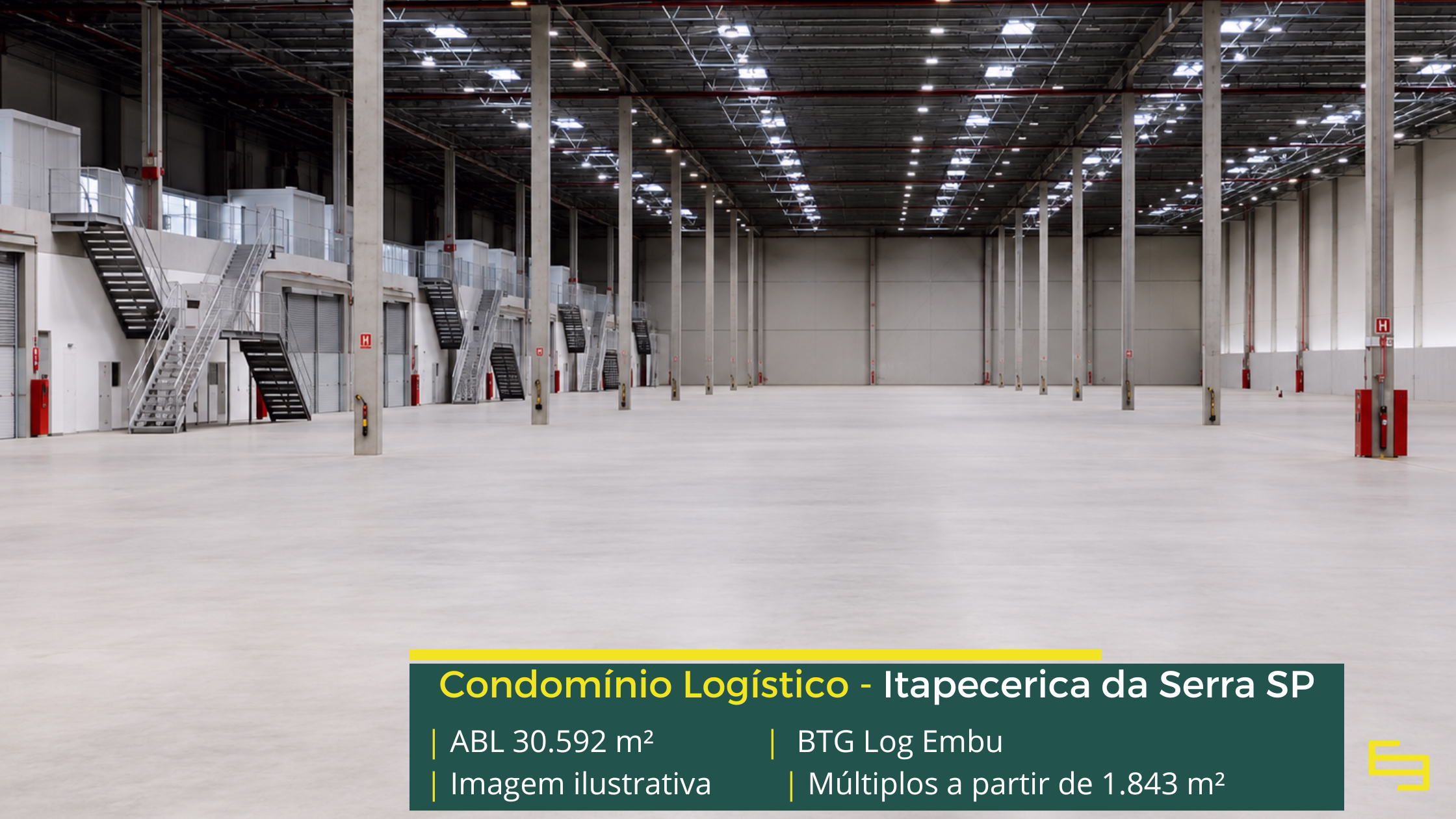 Aluguel de galpões em Itapecerica Aluguel de galpões em Itapecerica da Serra com infraestrutura moderna, módulos flexíveis e localização estratégica para sua operação.