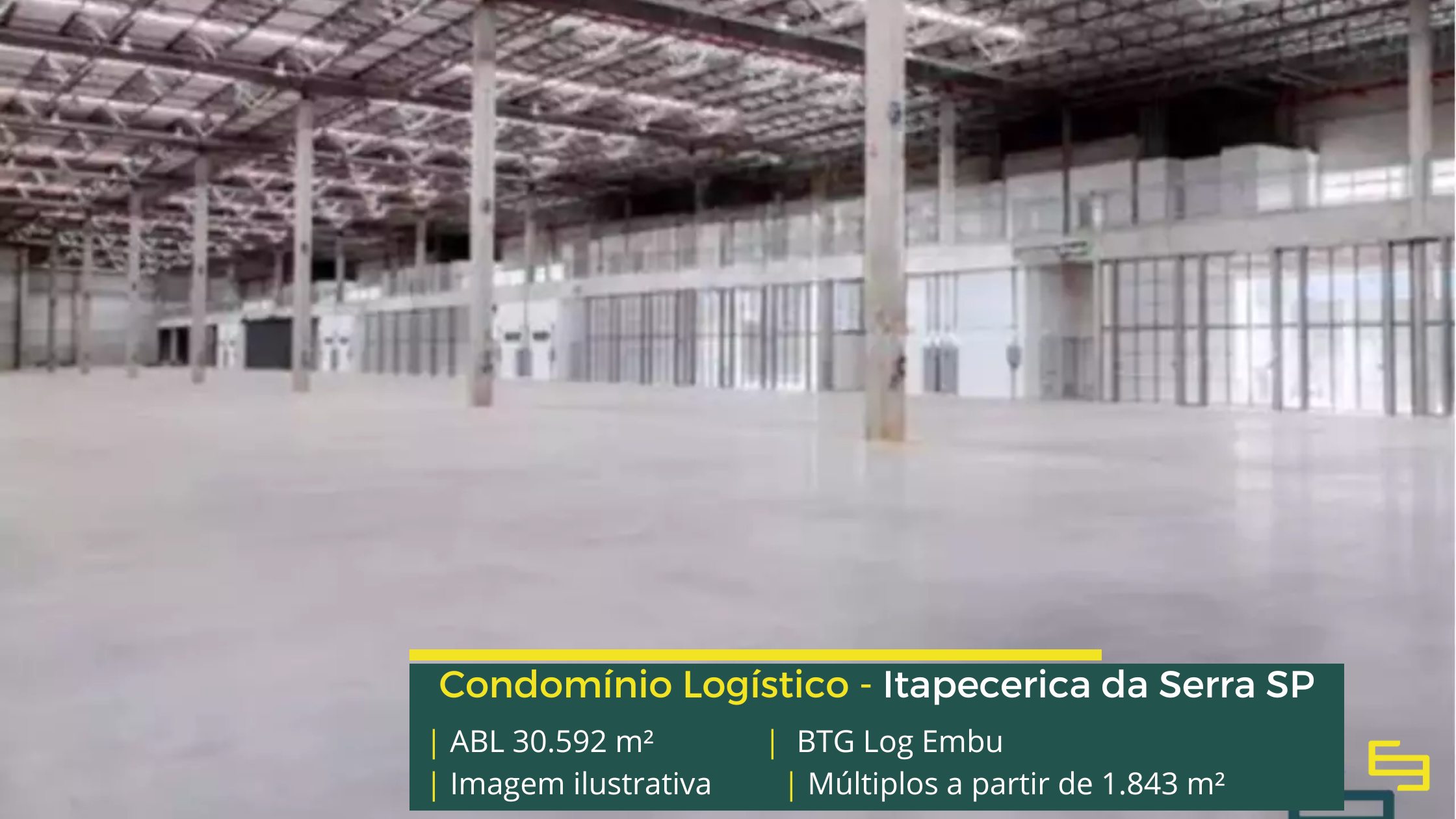 Aluguel de galpões em Itapecerica Aluguel de galpões em Itapecerica da Serra com infraestrutura moderna, módulos flexíveis e localização estratégica para sua operação.