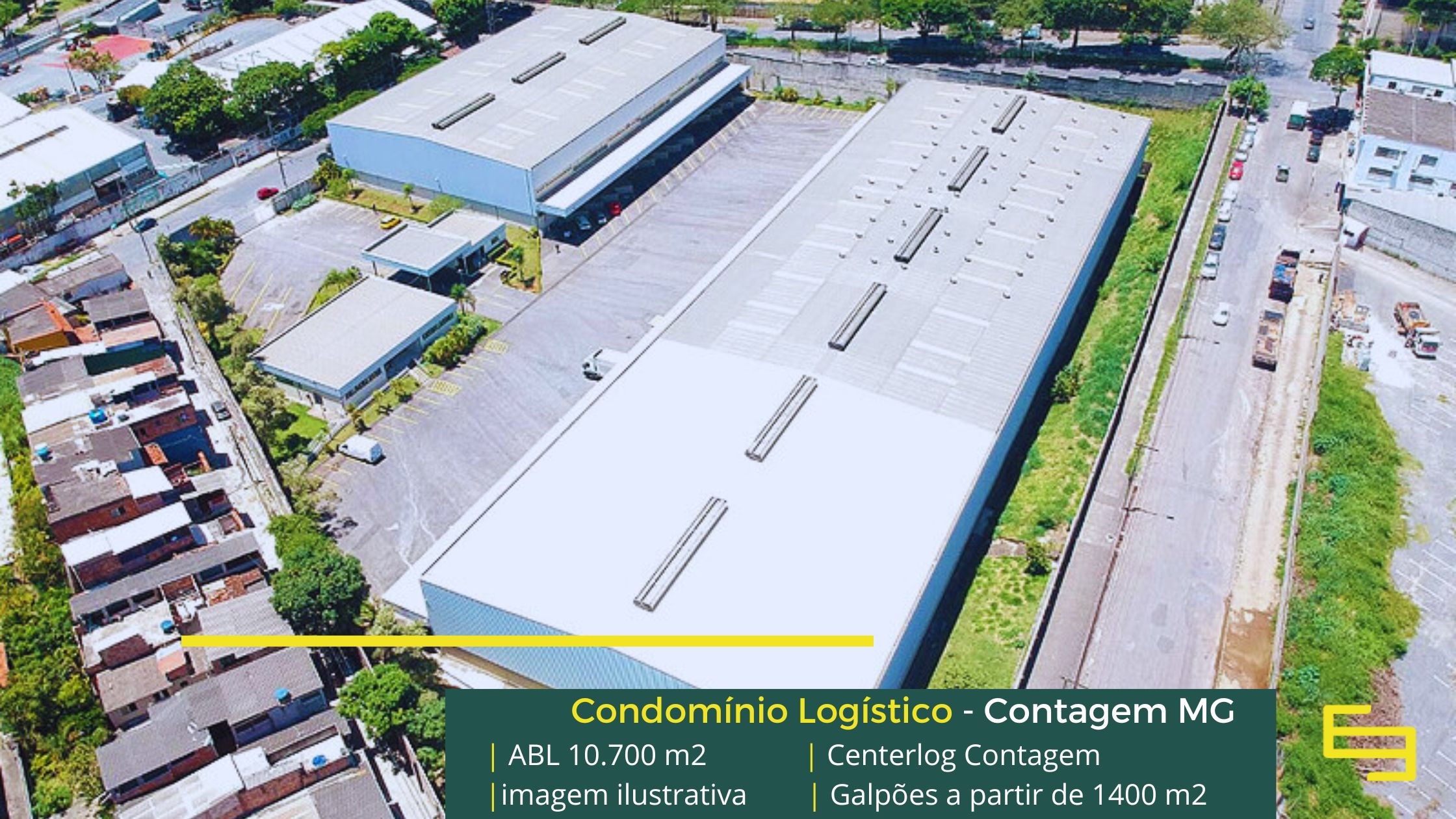 Aluguel de galpão para logística em Contagem Minas Gerais (14) Galpões Logísticos em Contagem MG. Aluguel de galpão em Contagem com docas, altura de 12 metros, piso industrial e com portaria e segurança
