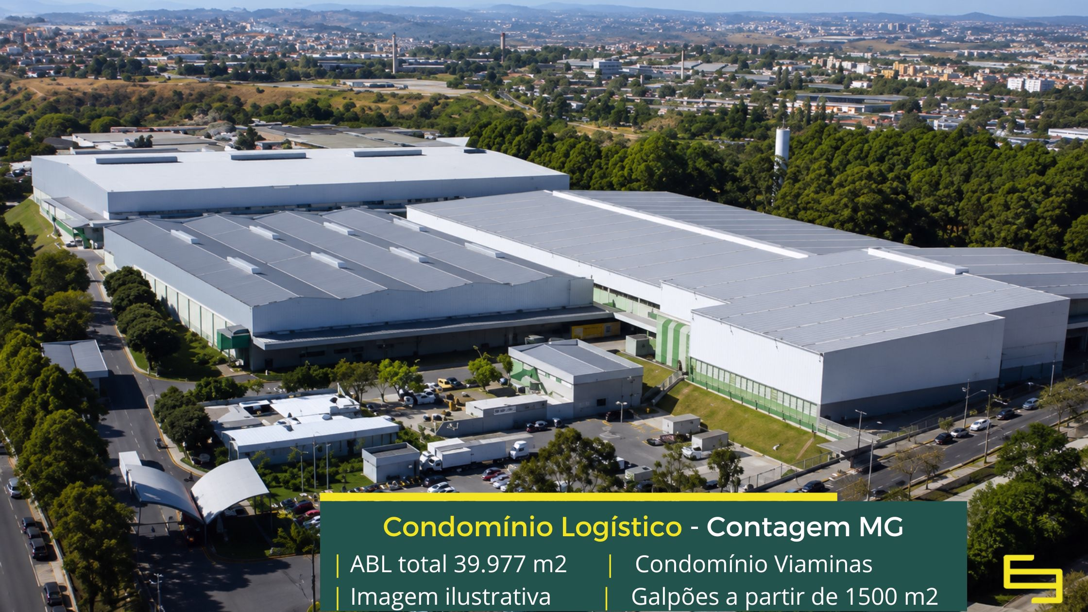 Galpão para alugar em Contagem MG (1) Aluguel de galpão em Contagem MG – Condomínio Logístico Viaminas. Locação de galpões com docas e altura de 12 metros na cidade de Contagem MG