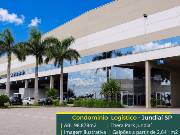 Galpão em condomínio Jundiaí - Thera Park Jundiaí. Aluguel de Galpões em Jundiaí SP. Docas, altura de 12 metros, portaria e segurança 24 horas