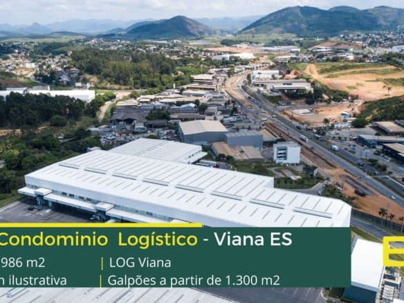 Aluguel de Galpão em Viana - LOG Viana. Os galpões para locação em Viana, possuem docas para carga e descarga, portaria e segurança 24 horas