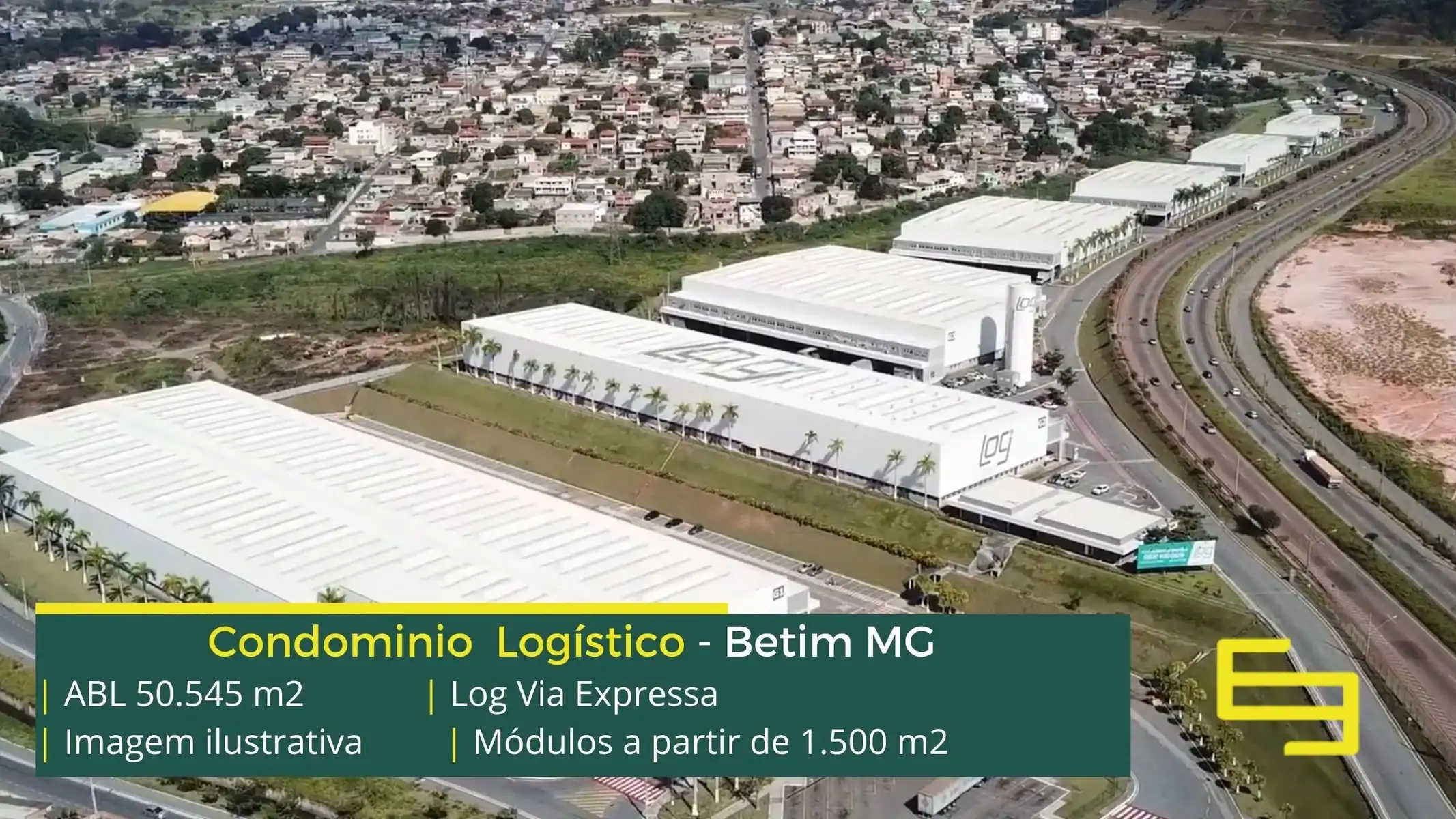 Log Betim Via Expressa Aluguel de galpões em Betim MG - LOG Via Expressa Betim. Locação de galpões em Betim com altura de 12 metros, docas, piso industrial, pátio