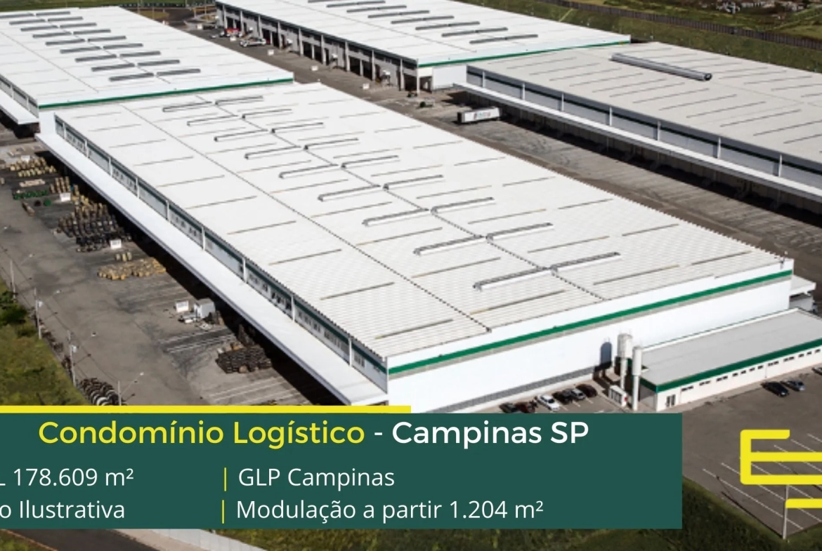 Aluguel de Galpão em Campinas - GLP Campinas. Galpões em Campinas SP com portaria e segurança 24 horas, docas, pátio de manobras, mezanino