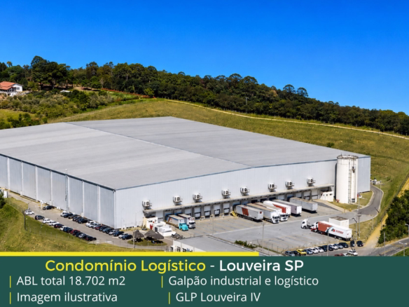 Galpão para alugar em Louveira - GLP Louveira IV. Condomínio logístico com área locável de 18.702 m². Docas, amplo pátio de manobras.