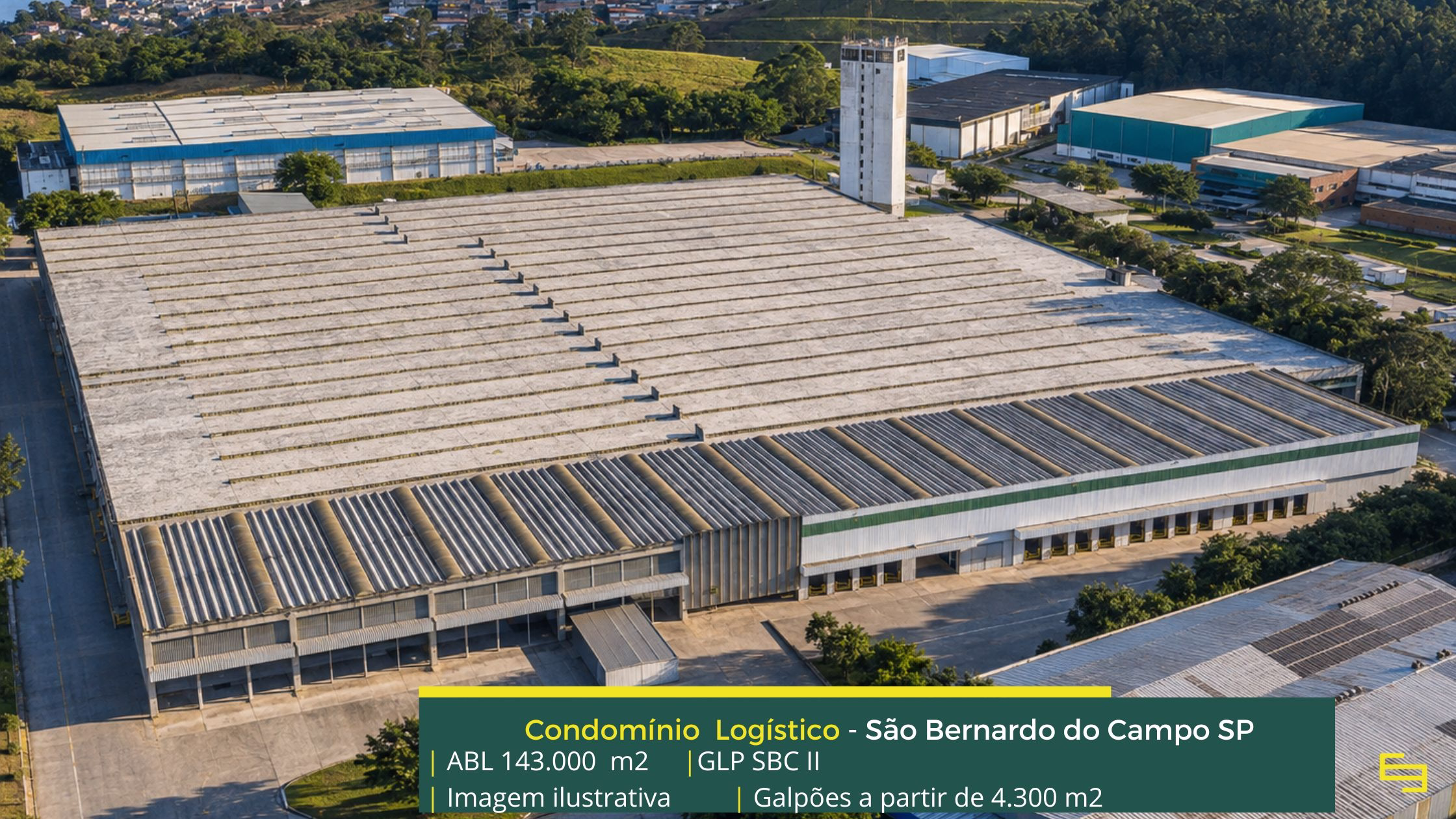 Galpão alugar São Bernardo do Campo - GLP SBC II. Para Uso logístico e Industrial. Galpões para logística e indústria com docas e portaria