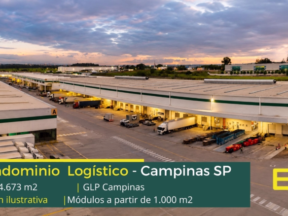 Aluguel de Galpão em Campinas - GLP Campinas. Galpões em Campinas SP com portaria e segurança 24 horas, docas, pátio de manobras, mezanino