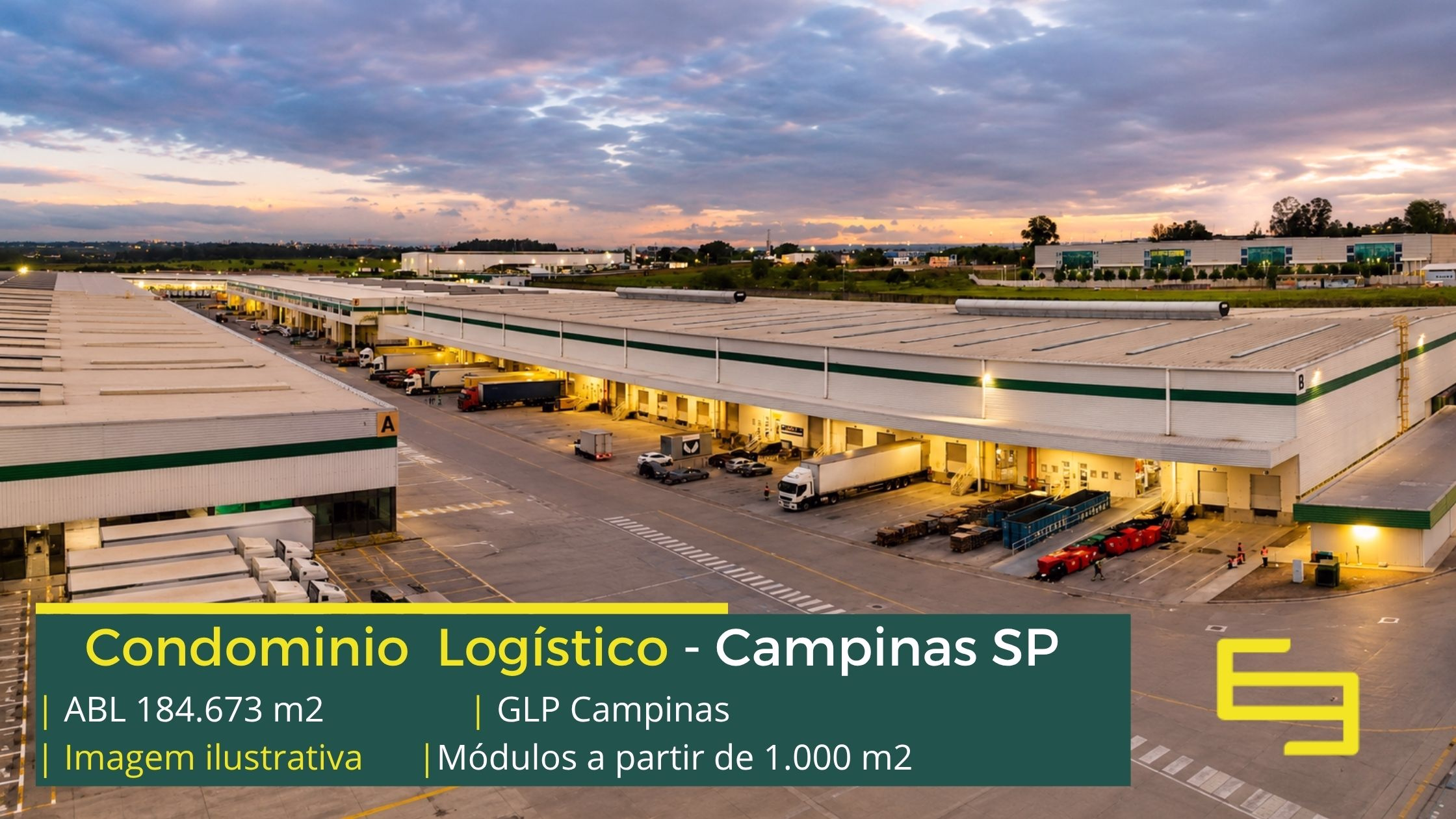 Aluguel de Galpão em Campinas - GLP Campinas. Galpões em Campinas SP com portaria e segurança 24 horas, docas, pátio de manobras, mezanino
