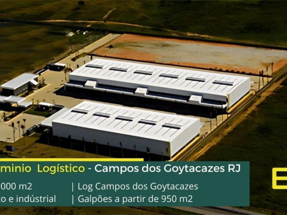 Galpões em Campos dos Goytacazes - LOG Campos. Aluguel de galpão em Campos dos Goytacazes com docas, altura de 12 metros, piso industrial