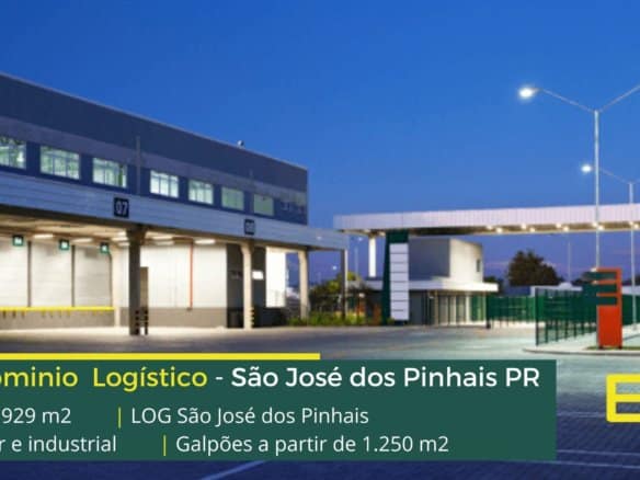 Aluguel de Galpão em São José dos Pinhais - Log São José dos Pinhais. Condomínio de galpões para alugar com docas, portaria e segurança 24 hs