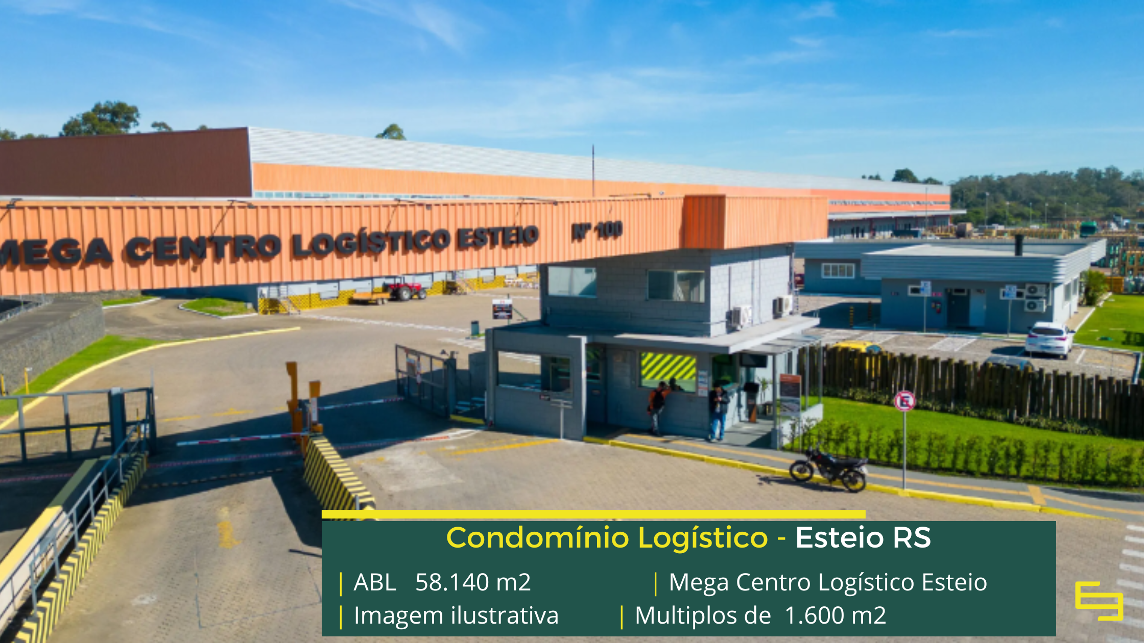 Galpão para alugar em Esteio - Mega Centro Logístico Esteio. Aluguel de galpões em Esteio em condomínio logístico com segurança 24 hs e docas