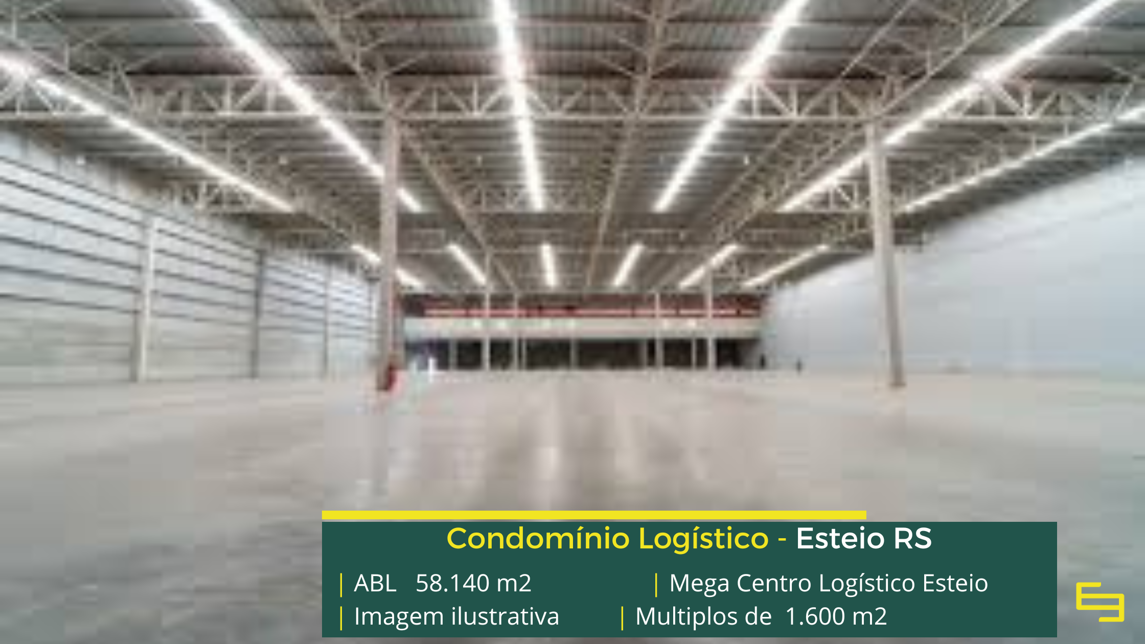 Galpão para alugar em Esteio - Mega Centro Logístico Esteio. Aluguel de galpões em Esteio em condomínio logístico com segurança 24 hs e docas