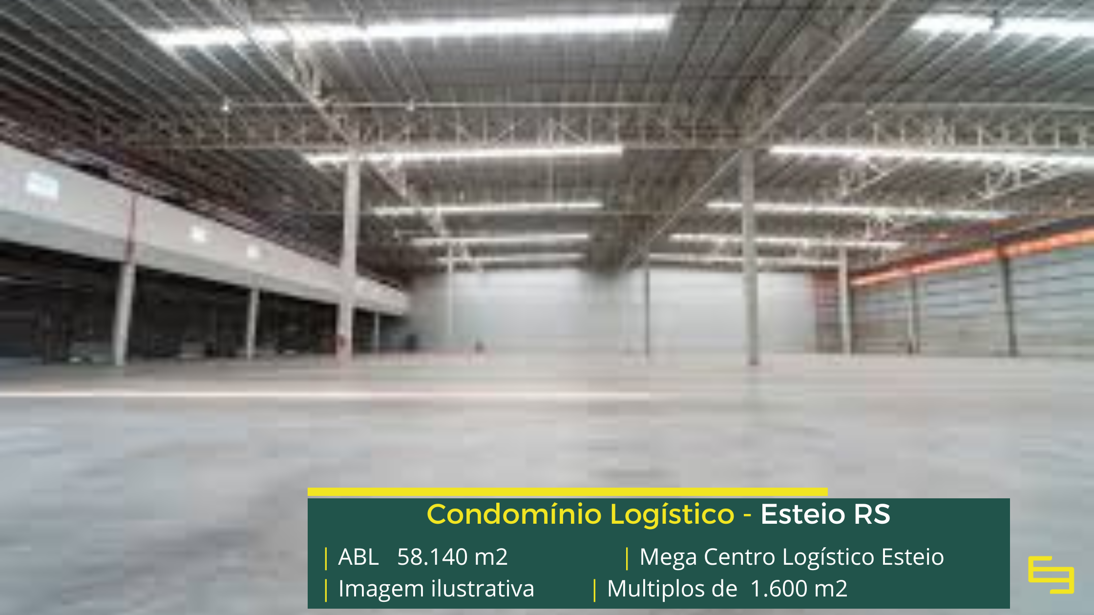 Galpão para alugar em Esteio - Mega Centro Logístico Esteio. Aluguel de galpões em Esteio em condomínio logístico com segurança 24 hs e docas