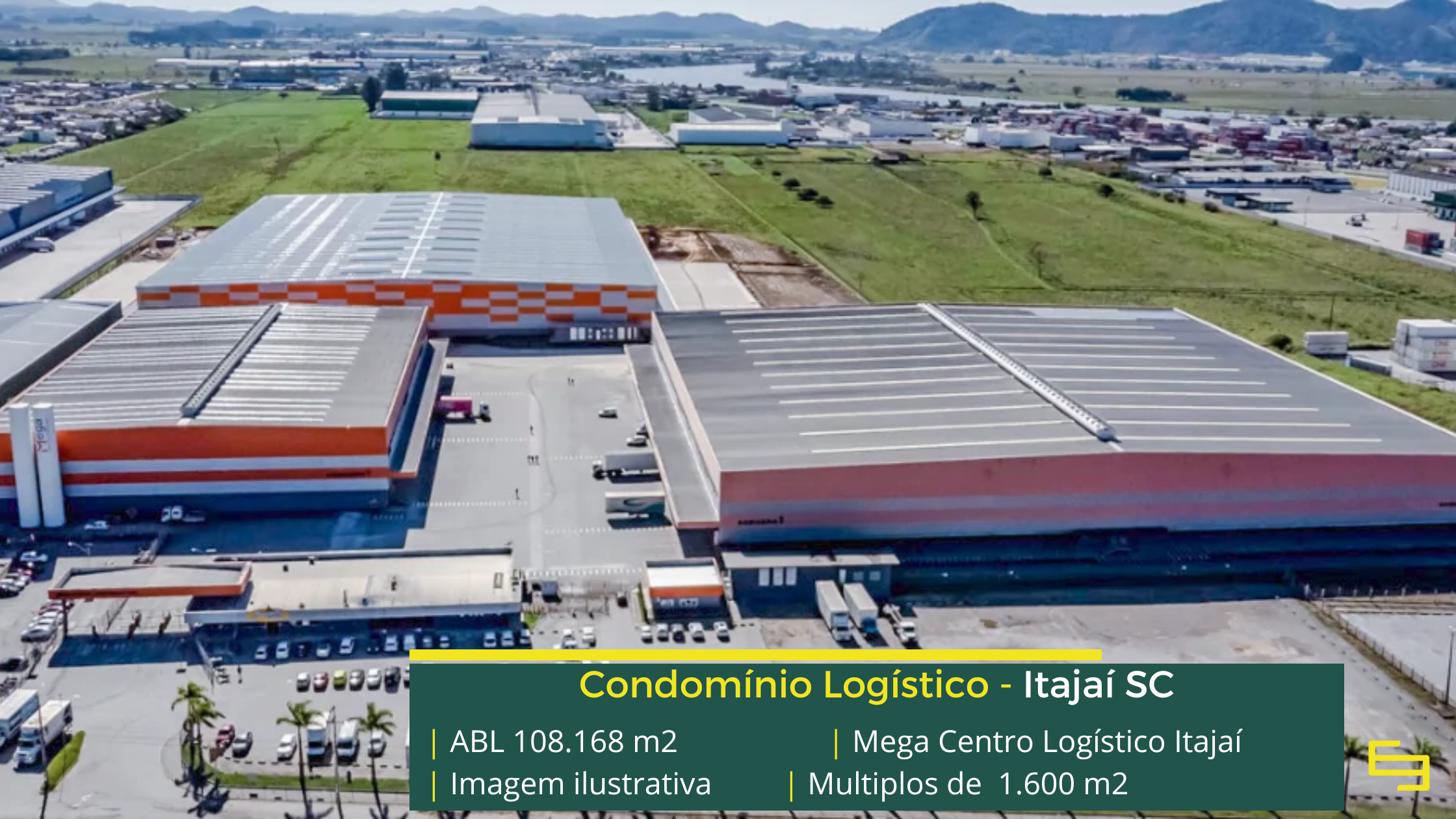 Galpões para locação em Itajaí SC- Mega Centro Logístico Itajaí. Galpões/Armazéns/Centros de Distribuição/ Pavilhões.....