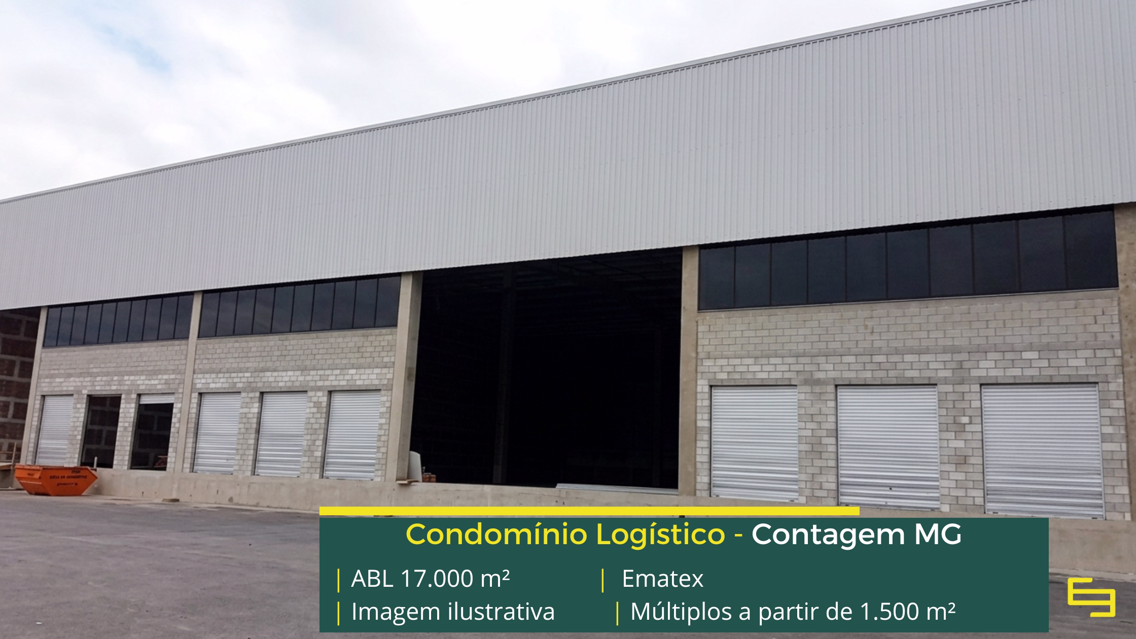 Locação de galpões em Contagem MG com módulos a partir de 1.500 m², docas, pé-direito de 12 m e localização estratégica.