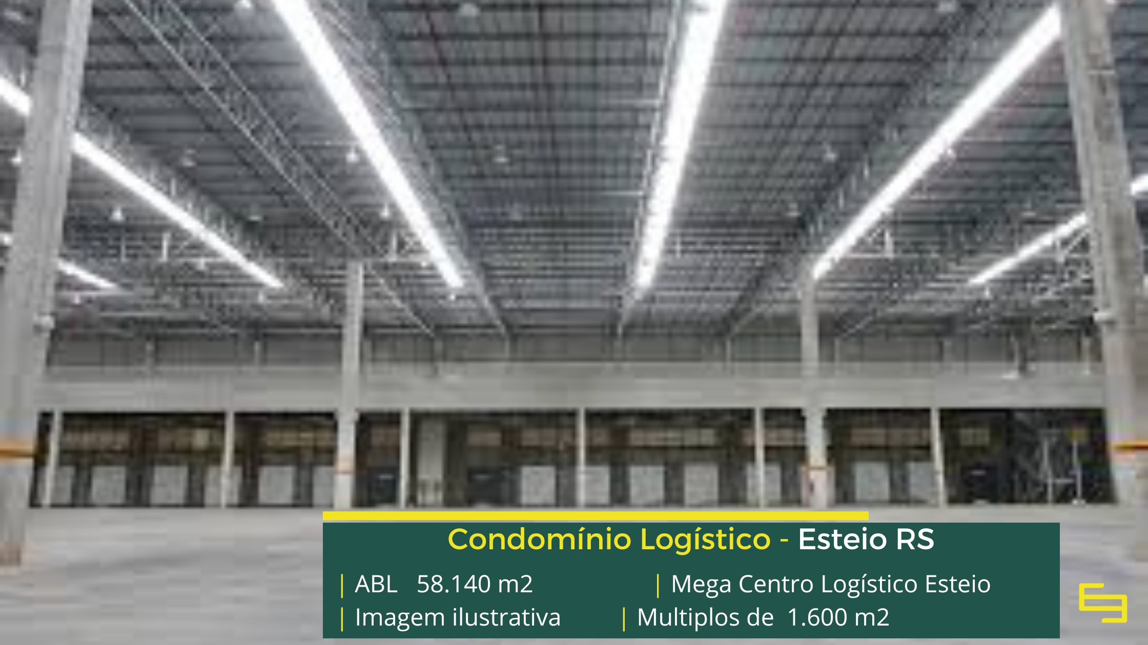 Galpão para alugar em Esteio - Mega Centro Logístico Esteio. Aluguel de galpões em Esteio em condomínio logístico com segurança 24 hs e docas